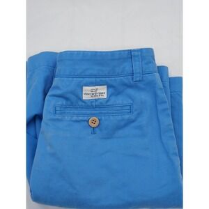 Vineyard Vines Boys Blue Chino Shorts Size 12 Cotton Twill Preppy RN 134578